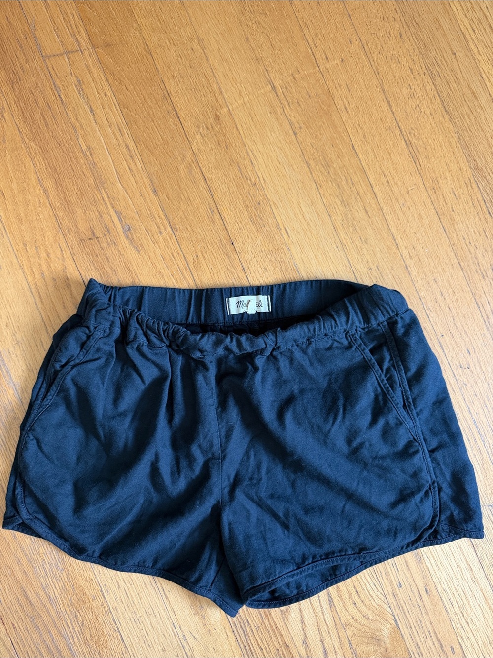 Madewell Black Shorts with Elastic Waist